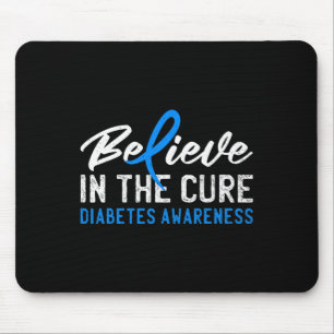 Alfombrilla De Ratón Creer en la Cure T1D Tasa 1 Conciencia sobre la di