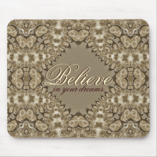 Alfombrilla De Ratón Creer en tus sueños vintage encaje amor Mousepad