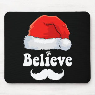 Alfombrilla De Ratón Creer Navidades Papá Noel Navidad Familiar Hombres
