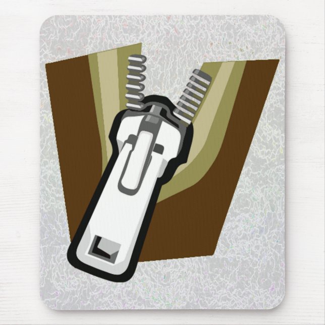 Alfombrilla De Ratón "Cremallera en un Mousepad " (Frente)