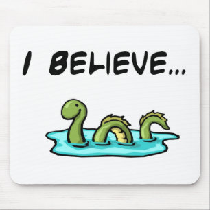Alfombrilla De Ratón Creo en el monstruo de Loch Ness