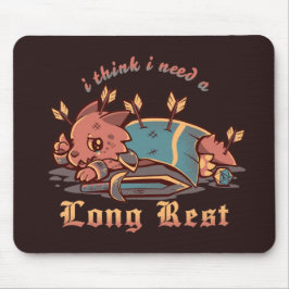Alfombrilla De Ratón Creo que necesito un largo descanso
