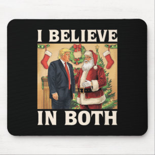 Alfombrilla De Ratón Creo Tanto En Trump Como En Santa Funny Pro Trump