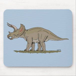 Alfombrilla De Ratón Cretácico Dinosaurio Triceratops