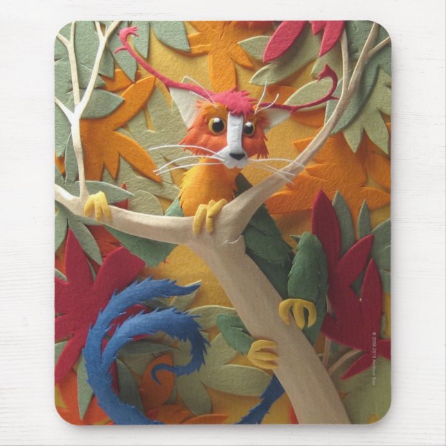 Alfombrilla De Ratón Criatura en los árboles Mousepad (Frente)