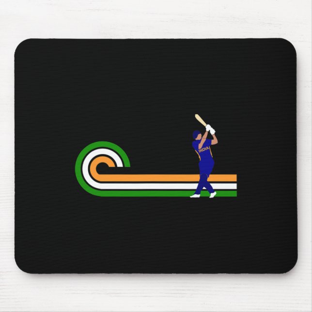 Alfombrilla De Ratón Cricket India para jugadores de cricket e indios C (Frente)
