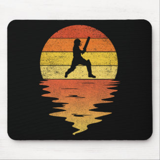 Alfombrilla De Ratón Cricket Shirt Retro Sunset 70s Vintage Cricket 