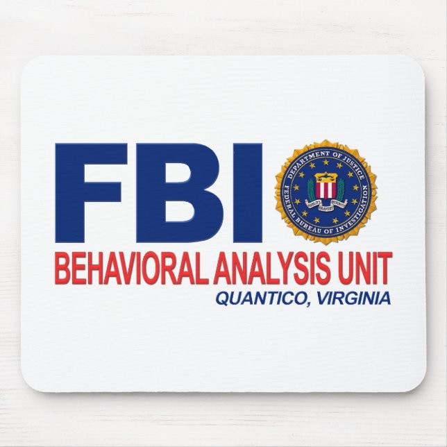 Alfombrilla De Ratón Criminal del FBI BAU (Frente)