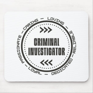 Alfombrilla De Ratón Criminal Investigator