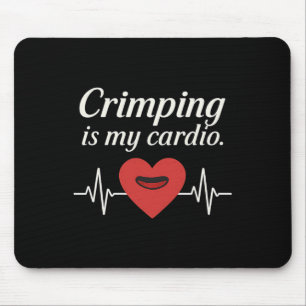 Alfombrilla De Ratón Crimping Is My Cardio Slim Italic Ropa de Escalada