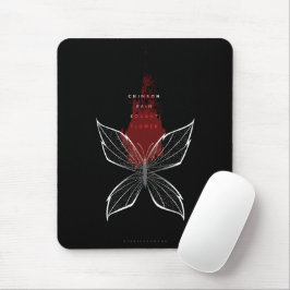 Alfombrilla De Ratón Crimson Rain Buscan Flor Mariposa