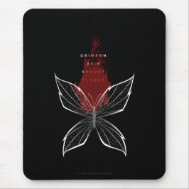 Alfombrilla De Ratón Crimson Rain Buscan Flor Mariposa