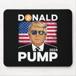 Alfombrilla De Ratón Cripto de Trump 2024, gracioso moneda de Bitcoin