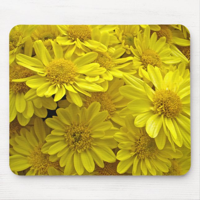 Alfombrilla De Ratón Crisantemo Amarillo Sunshine (Frente)