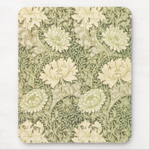 Alfombrilla De Ratón Crisantemo por William Morris, Arte Antiguo