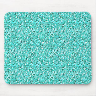 Alfombrilla De Ratón Cristal de Druzy - azul de aquamarine