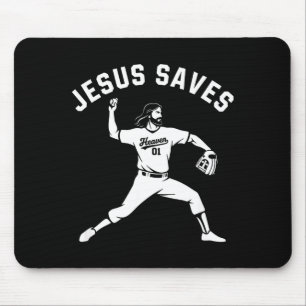 Alfombrilla De Ratón Cristiano Jesús Salva Béisbol Tcher - Cielo 01 S