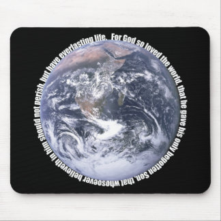 Alfombrilla De Ratón Cristiano Mousepad de la tierra del 3:16 de Juan