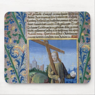 Alfombrilla De Ratón Cristo con la cruz y el orbe