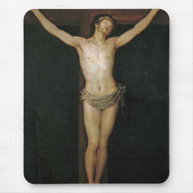 Alfombrilla De Ratón Cristo crucificado (Jesús en la cruz) (de Goya) (Frente)