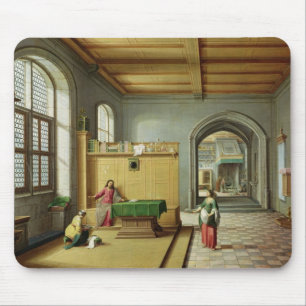 Alfombrilla De Ratón Cristo en la casa de Martha y de Maria