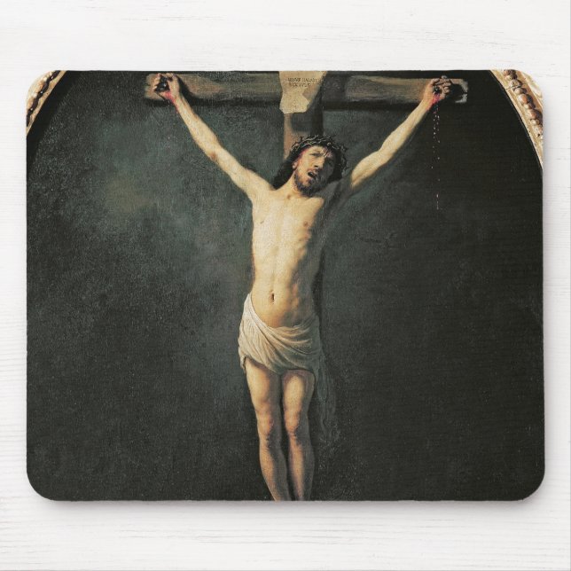 Alfombrilla De Ratón Cristo en la cruz (Frente)