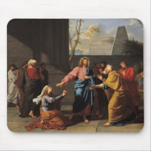 Alfombrilla De Ratón Cristo y la mujer Canaanite, 1783-84