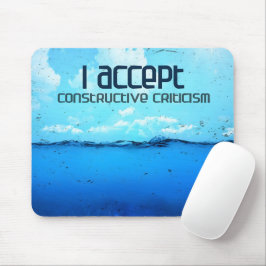 Alfombrilla De Ratón "Crítica constructiva" Motivación Afirmación