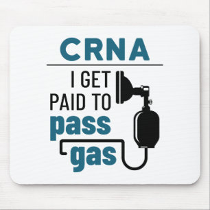 Alfombrilla De Ratón CRNA I recibe pago por pasar gas