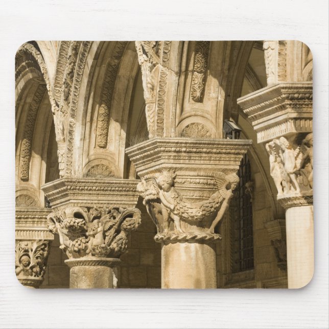 Alfombrilla De Ratón Croacia, Dalmacia, Dubrovnik. Arcos de piedra y (Frente)