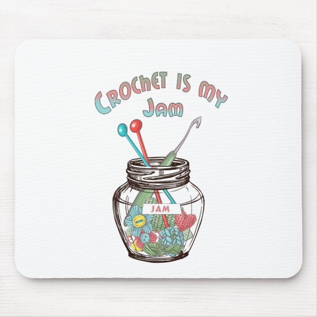 Alfombrilla De Ratón Crochet es mi Jam (Frente)