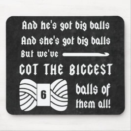 Alfombrilla De Ratón Crochet ・ Grandes bolas de jarrones yarn Oscuros