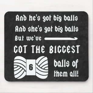 Alfombrilla De Ratón Crochet ・ Grandes bolas de jarrones yarn Oscuros