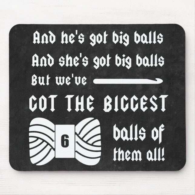 Alfombrilla De Ratón Crochet ・ Grandes bolas de jarrones yarn Oscuros (Frente)