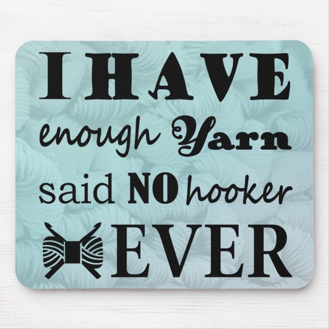 Alfombrilla De Ratón Crochet ・ No hay suficientes artesanías Yarn Hook- (Frente)