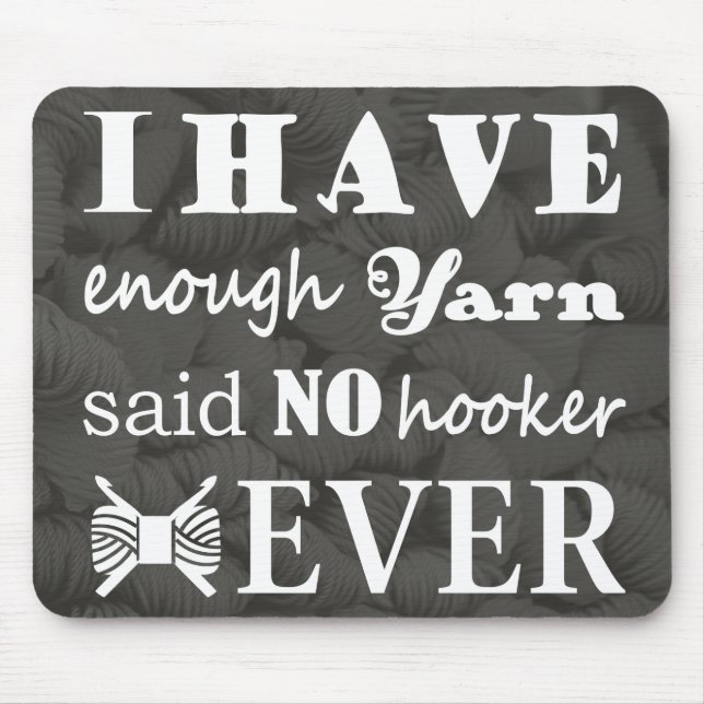 Alfombrilla De Ratón Crochet ・ No Suficientes Artesanías Yarn Hook-er O (Frente)