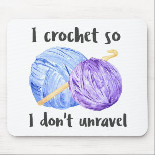 Alfombrilla De Ratón Crochet para no desentrañar la cita