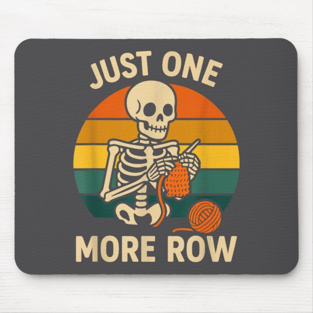 Alfombrilla De Ratón Crocheting More Crochet Just Skeleton Lover Knitti (Frente)