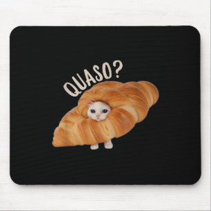 Alfombrilla De Ratón Croissant Quasocat Meme Para Mujeres Croissage Vin