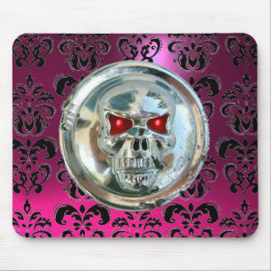 Alfombrilla De Ratón CROMA SKULL, Damasco, Ametismo rosa