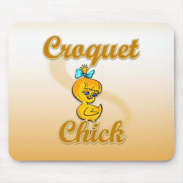 Alfombrilla De Ratón Croquet Chick (Frente)