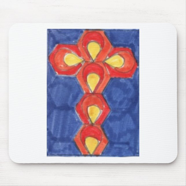 Alfombrilla De Ratón Cross Motif Mousepad (Frente)