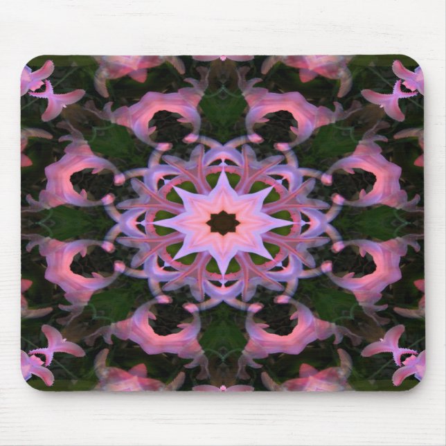 Alfombrilla De Ratón Crowns in Pink. (Frente)