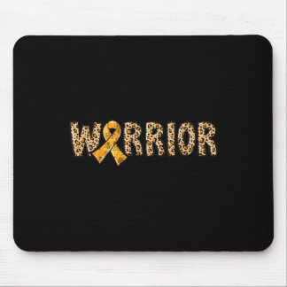 Alfombrilla De Ratón Crps Awareness Warrior Naranja Ribbon Leopard Prin