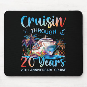 Alfombrilla De Ratón Crucero a través de 20 años Crucero de aniversario