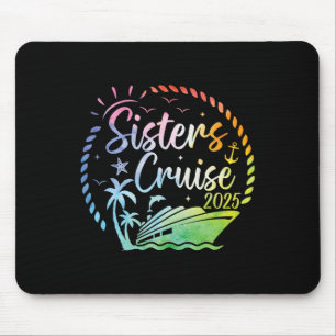 Alfombrilla De Ratón Crucero de hermanas 2025 Chicas en crucero Vacacio