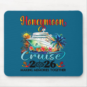 Alfombrilla De Ratón Crucero de luna de miel 2026 Diseño recién casados