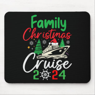 Alfombrilla De Ratón Crucero de Navidad Familiar 2024 Feliz Crucero de