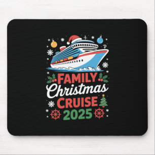 Alfombrilla De Ratón Crucero de Navidad Familiar 2025 Vacaciones de Fie