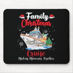 Alfombrilla De Ratón Crucero de Navidad Familiar Feliz Crucero Navideño